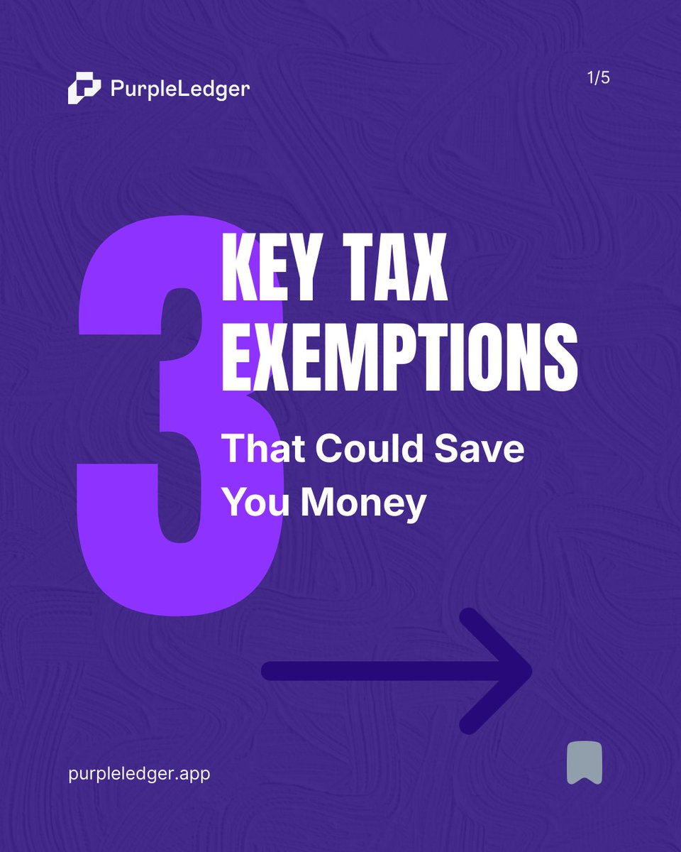 purple_ledger's tweet photo. 3 tax exemptions most Nigerians are missing

To gain a clearer understanding of how to minimize your taxes, join our free webinar on January 29, 2026.
https://t.co/XqJRr4Rxj6 https://t.co/o2ATFaR57c