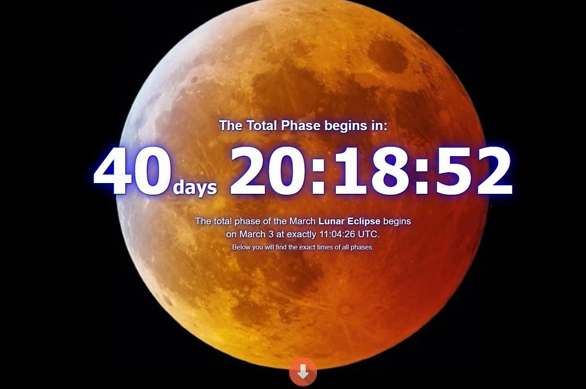 twit193's tweet photo. 40 daye left until Blood Moon over North America, Asia &amp; Australia.
more info (times &amp; live streams) : https://t.co/pA7HfhjEYr https://t.co/Vq9nBspFxm