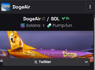 Assistant_iynk's tweet photo. Dex is updated 

$DogeAir

4e6ySda42di43rMRZSqFMbNeXn6K66YBBmcyTxe1pump https://t.co/T2gYXF861l