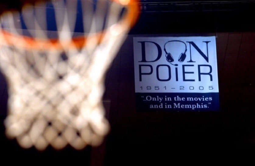 Grizzstory's tweet photo. On this day in 2005, Don Poier, the voice of the Grizzlies, passed away at the age of 53.

In April of 2005, the organization unveiled the Don Poier Media Center to honor the life and legacy of the Grizzlies legend.

"...Only in the movies and in Memphis." https://t.co/hxnHGj962f
