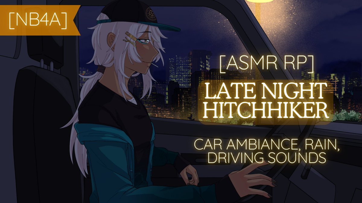 ✨New ASMR RP✨

Personally I've been really into those late night driving in the rain videos and wanted to make one for myself~ so lets start off the new year with a cozy late night hitchhiker asmr