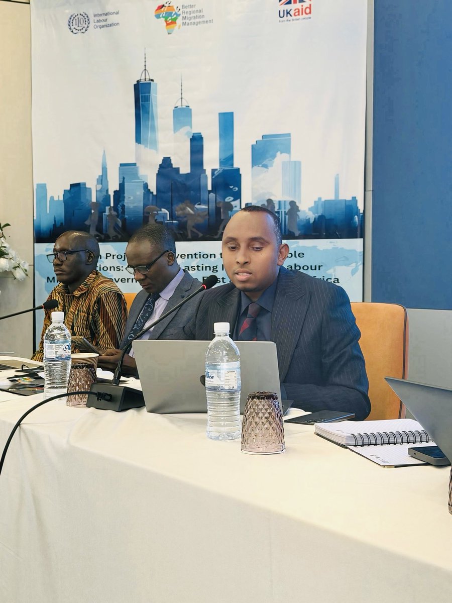 Yusuf_Wadani's tweet photo. Participated in the 4th Labour Migration Advisory Group (#LMAG) Meeting convened by @ilo under the #BRMM Programme in #Juba, #SouthSudan, where I presented Somalia’s labour migration country update, reaffirming the country’s commitment to sustainable labour migration governance⤵️ https://t.co/PzwjJPy7g9