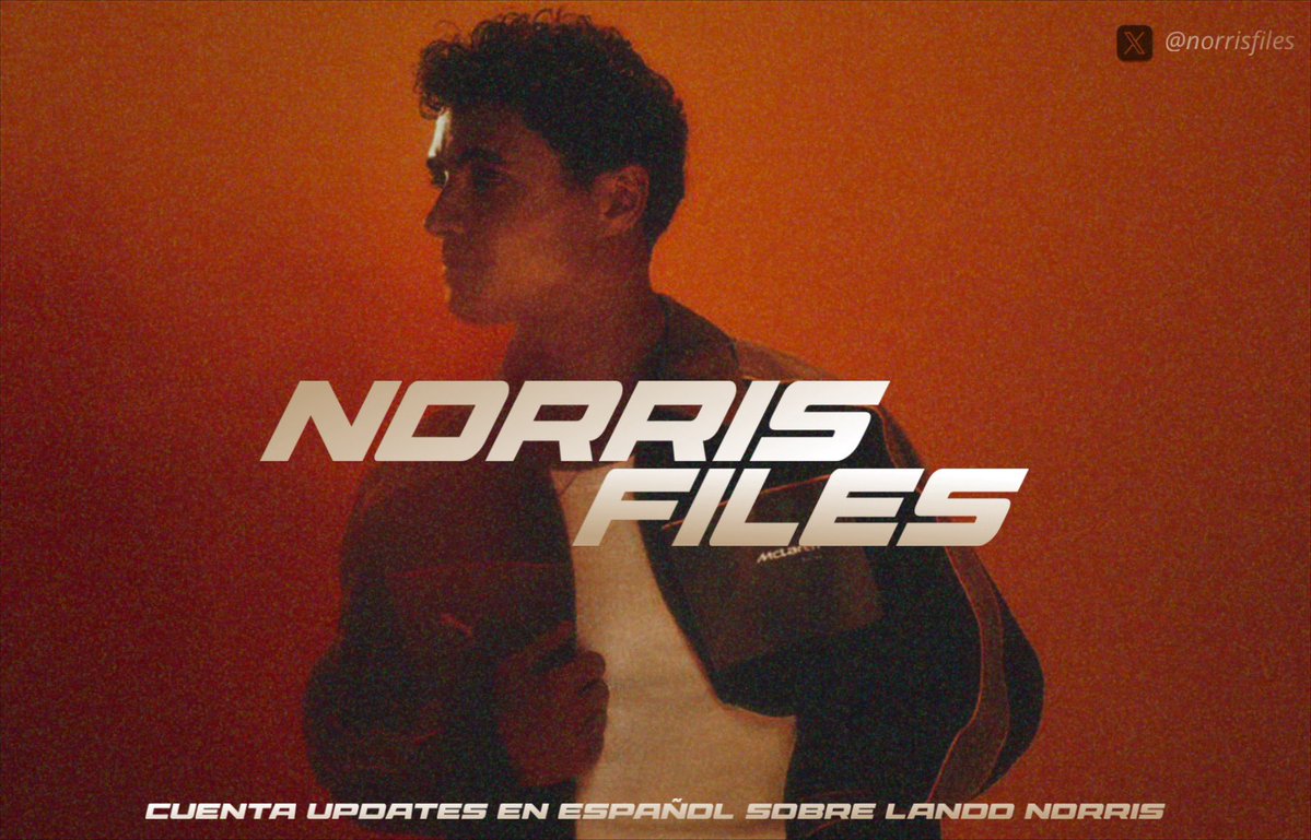 NorrisFiles's tweet image. Hola! somos Norris Files. Hicimos esta cuenta con el fin de traerles toda la info, novedades y datos sobre Lando! 

Si no lo conocen, Lando Norris es un piloto británico que corre en Fórmula 1 y es el actual campeón de la categoría. 🏎️

Nuestro objetivo es poder ser su fuente…