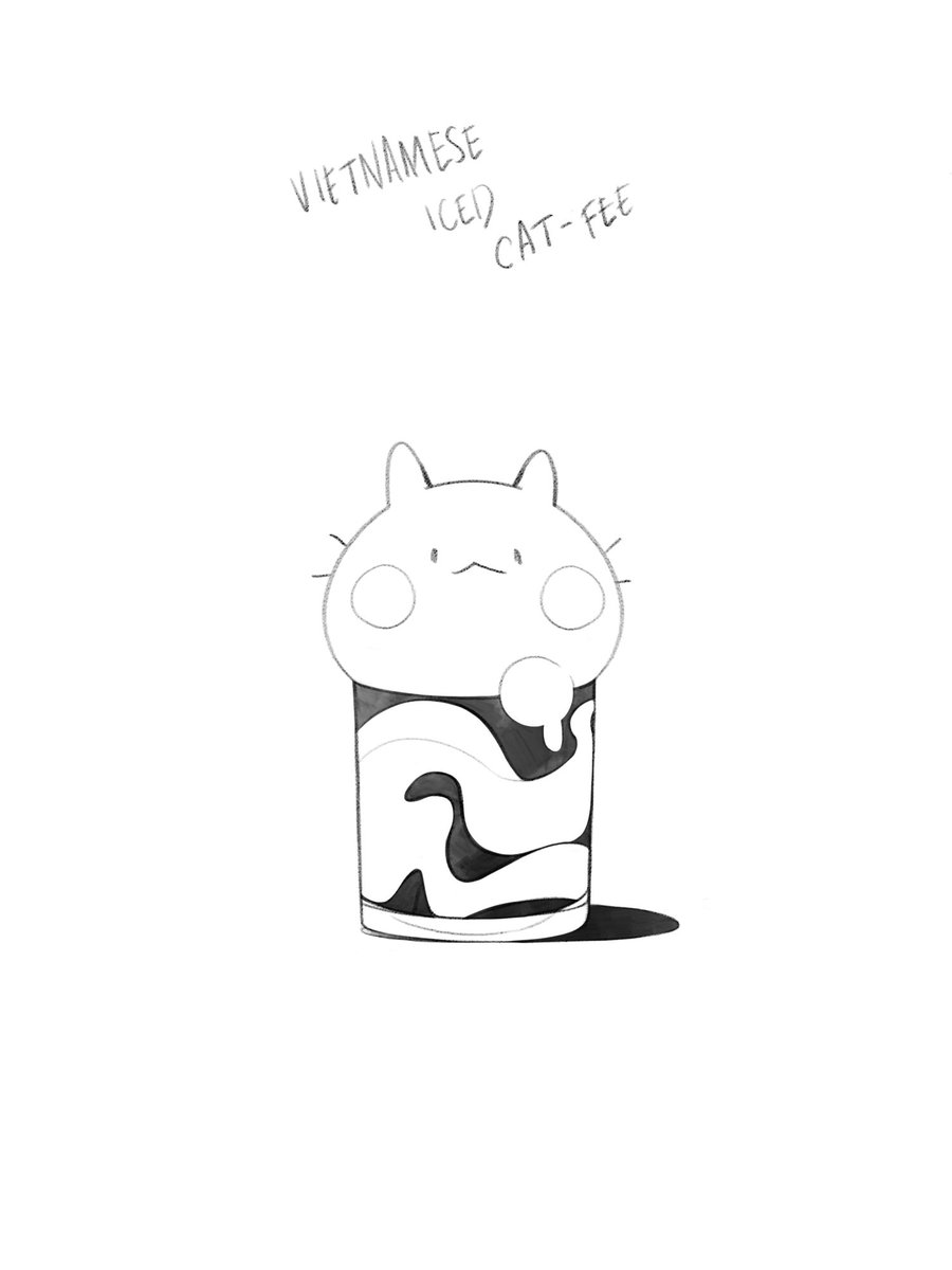 keiirosart's tweet photo. Vietnamese Iced Cat-fee ☕️
#2020art https://t.co/0vQJSNgxCY