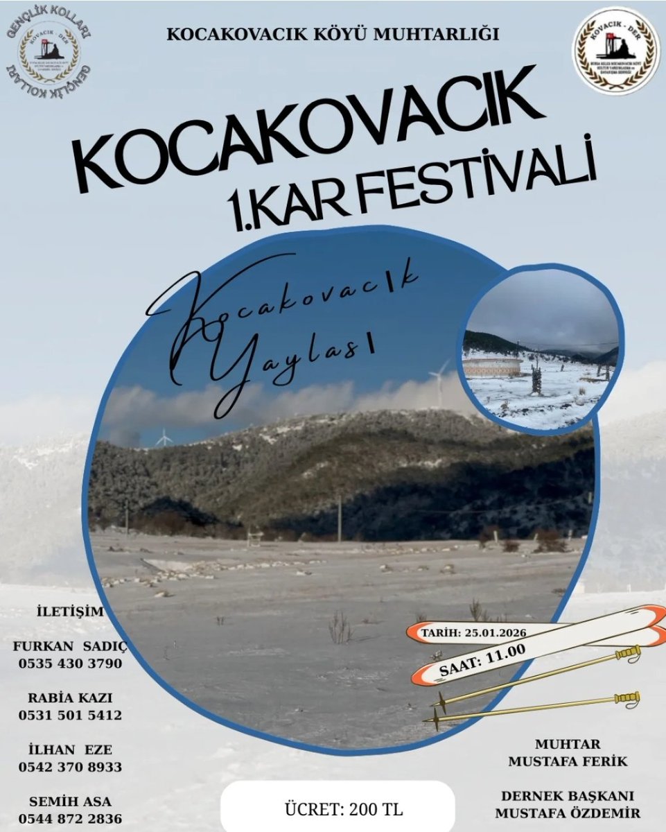 KocakovacikD's tweet photo. #kar #festival i için #yayla da buluşalım. https://t.co/lkTBt1qAFK