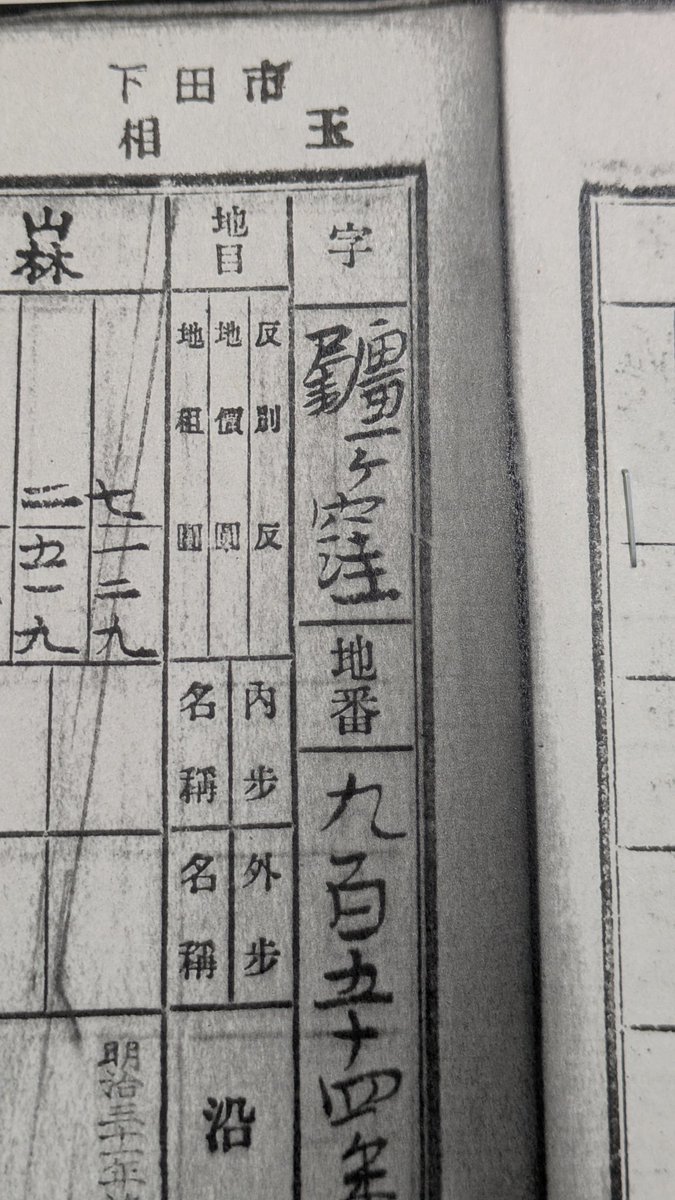 なんとですね、
土地台帳にその通り書かれていました