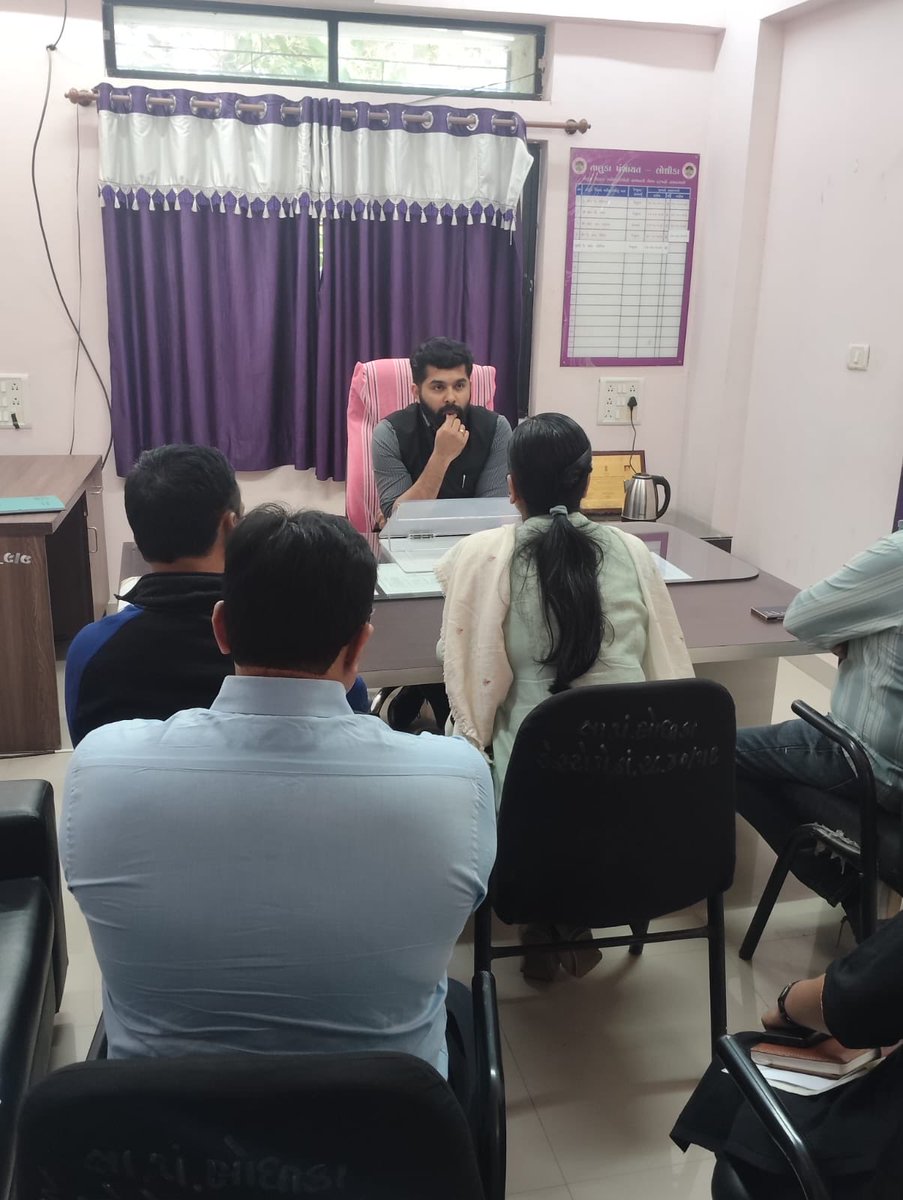 આજ રોજ તાલુકા પંચાયત કચેરી લોધિકા ની મુલાકાત લઈ સરકારશ્રીની વિવિધ યોજનાની સમીક્ષા કરવામાં આવી તેમજ ગ્રામ પંચાયત ખાતે વેરાવસુલાત ઝુંબેશ સ્વરૂપે હાથ ધરવા સૂચના આપવામાં આવી. <a href="/CMOGuj/">CMO Gujarat</a> <a href="/GujDCoffice/">Guj DCoffice</a> <a href="/InfoGujarat/">Gujarat Information</a>