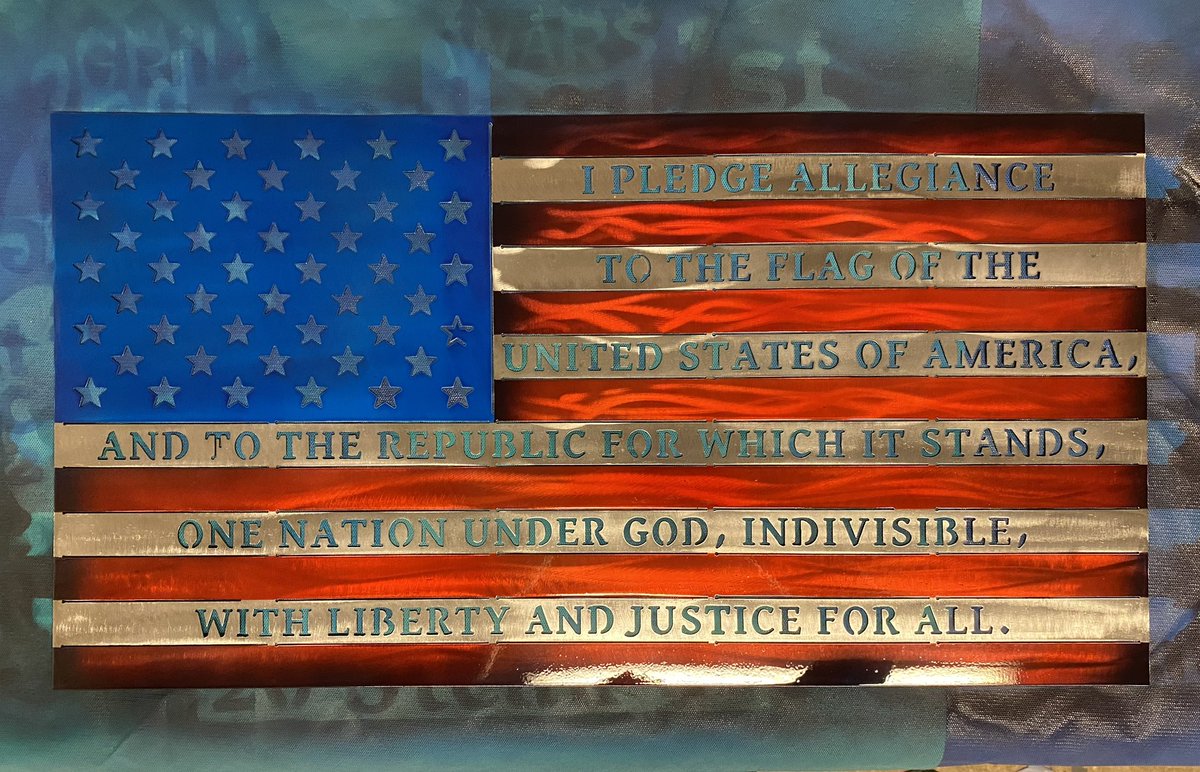 Metal art my wife and I made for a customer little while back. I think it turned out great,what do Yall think?