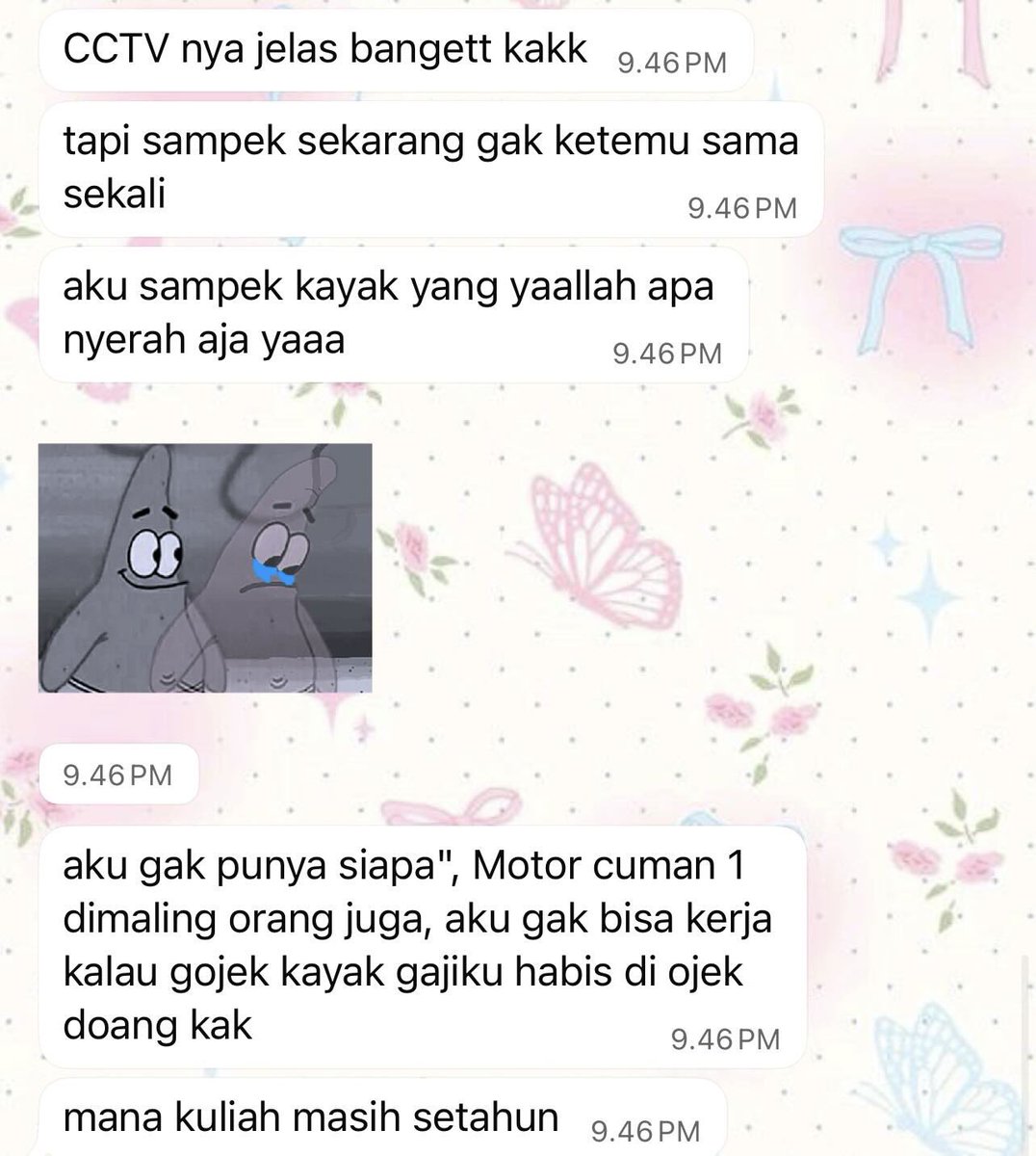 onetwone_id's tweet image. Halo guys, maaf kalo kesannya kurang professional up di akun bisnis, tapi karena ini sudah cenblue jadi aku pikir engagement nya bakal lebih luas.

jadi temenku dia umurnya dibawah aku, lagi kuliah dan dia anak yatim piatu, baru kemarin kena musibah motornya kemalingan di cctv…