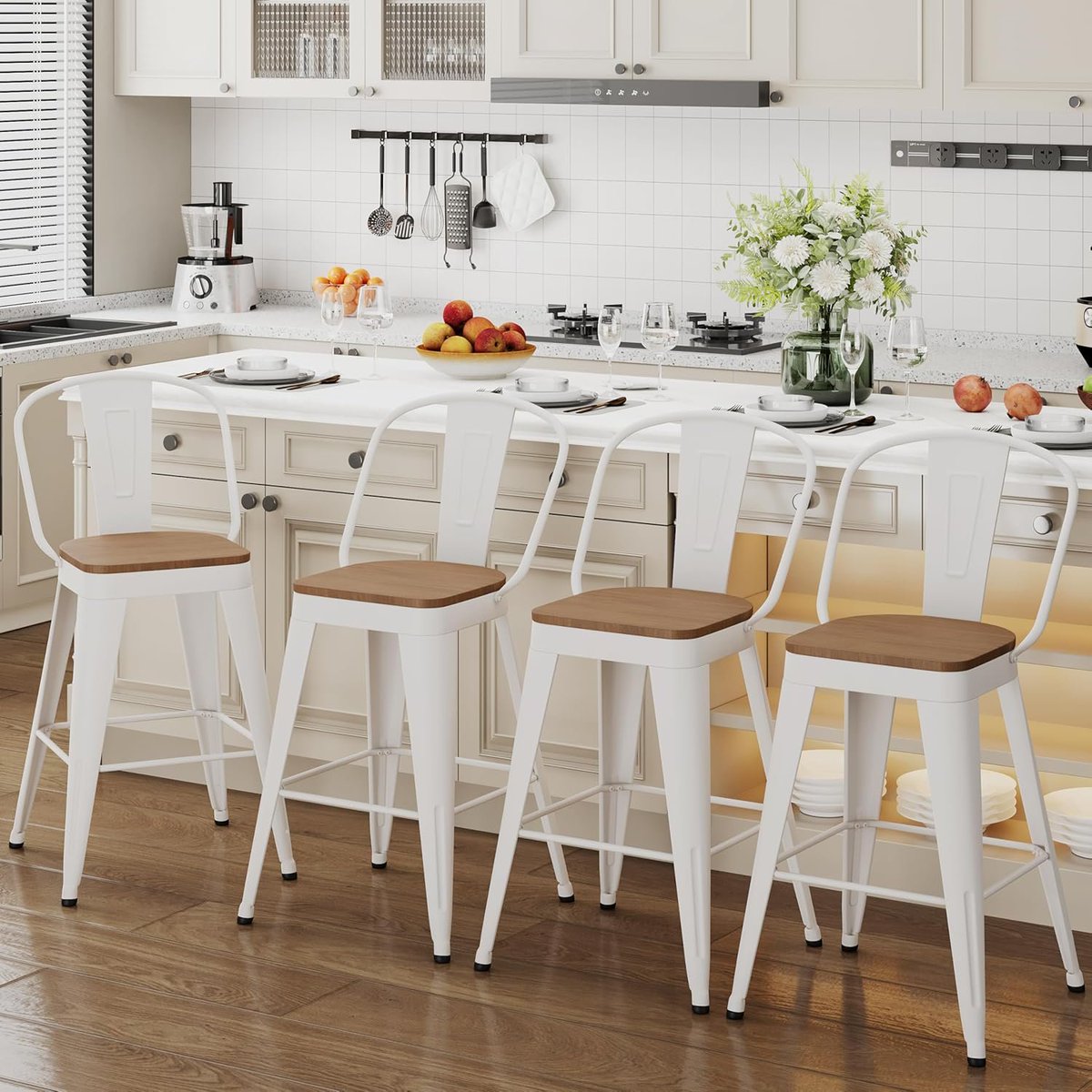 familydealvibes's tweet image. ALISH 30 Inch Industrial Bar Stools Set of 4, High Back Metal Barstools with Large Wood Seat, Counter Height Bar Chairs for Kitchen Island (30 Inch Set of 4, White) For $152.99

🔗sovrn.co/mlunm95

#Deals #StoolSet