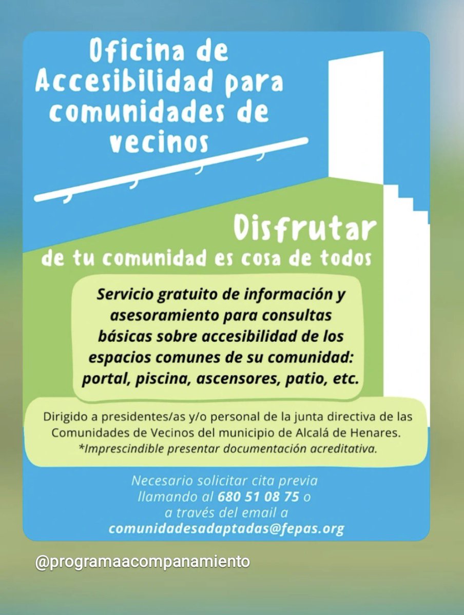 csspnavarra's tweet photo. Las comunidades de vecinos pueden hacer consultas básicas sobre accesibilidad a nuestro PAS https://t.co/7nOGcIdJ6I
