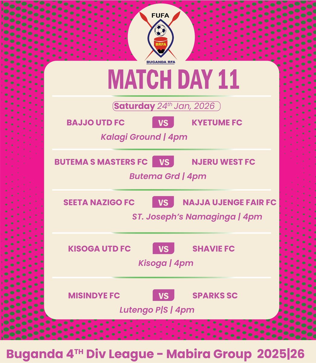 BugandaRFA's tweet image. Over the weekend we have so many games