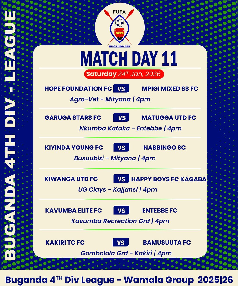 BugandaRFA's tweet image. Over the weekend we have so many games