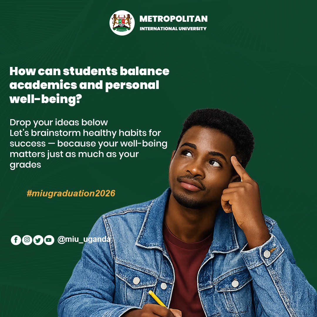 MIU_Uganda's tweet image. Books, deadlines, life — how do students keep it all in balance?
How can students stay on top of academics without burning out?
Drop your ideas below

#StudentWellbeing #AcademicSuccess #MIUEducation #BalanceMatters #breaking