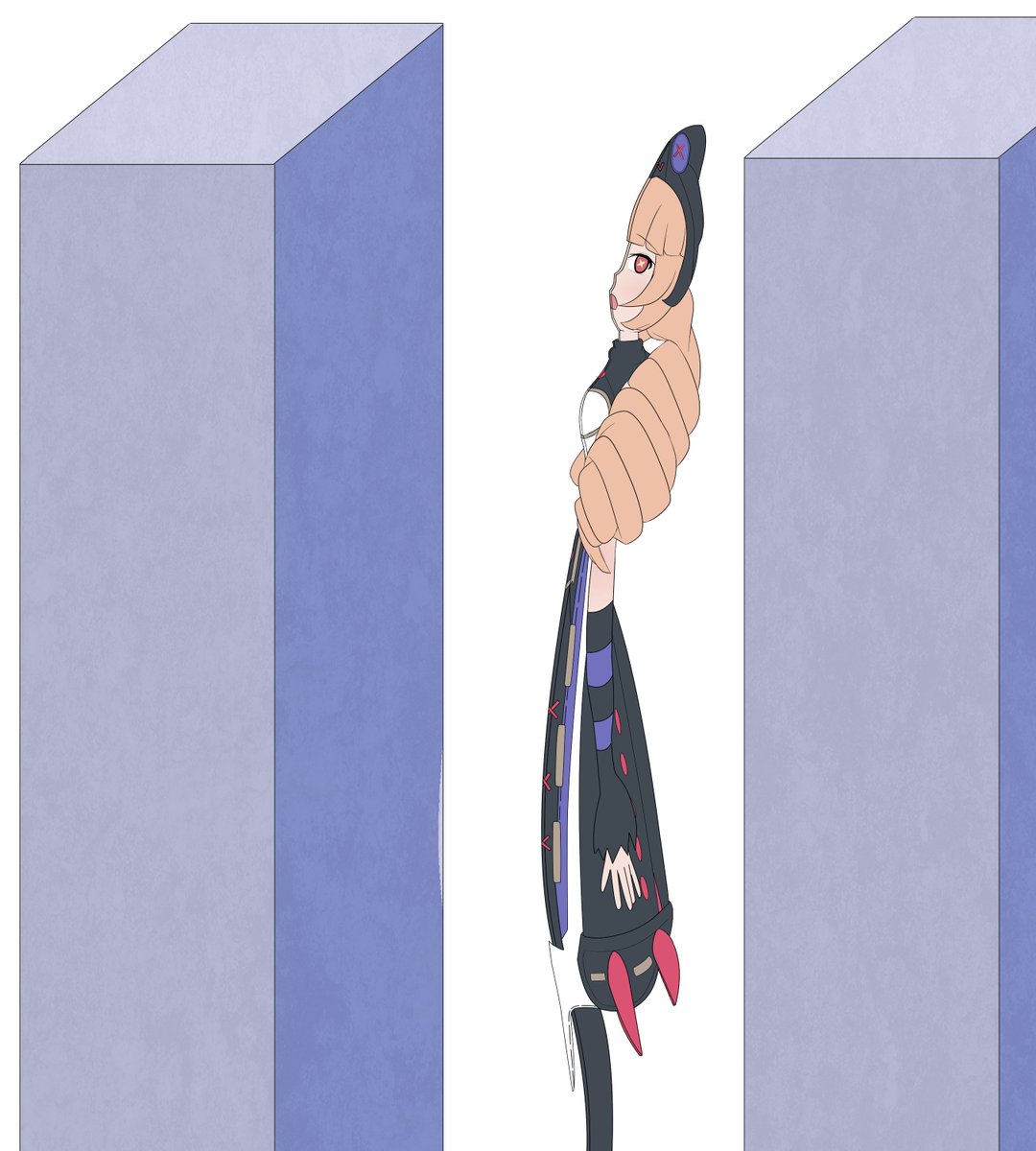 oakenTF's tweet image. 敵に真横から潰されるシチュエーションって以前書いた合掌か柱を召喚して押し潰すぐらいしか思いつかんのですが