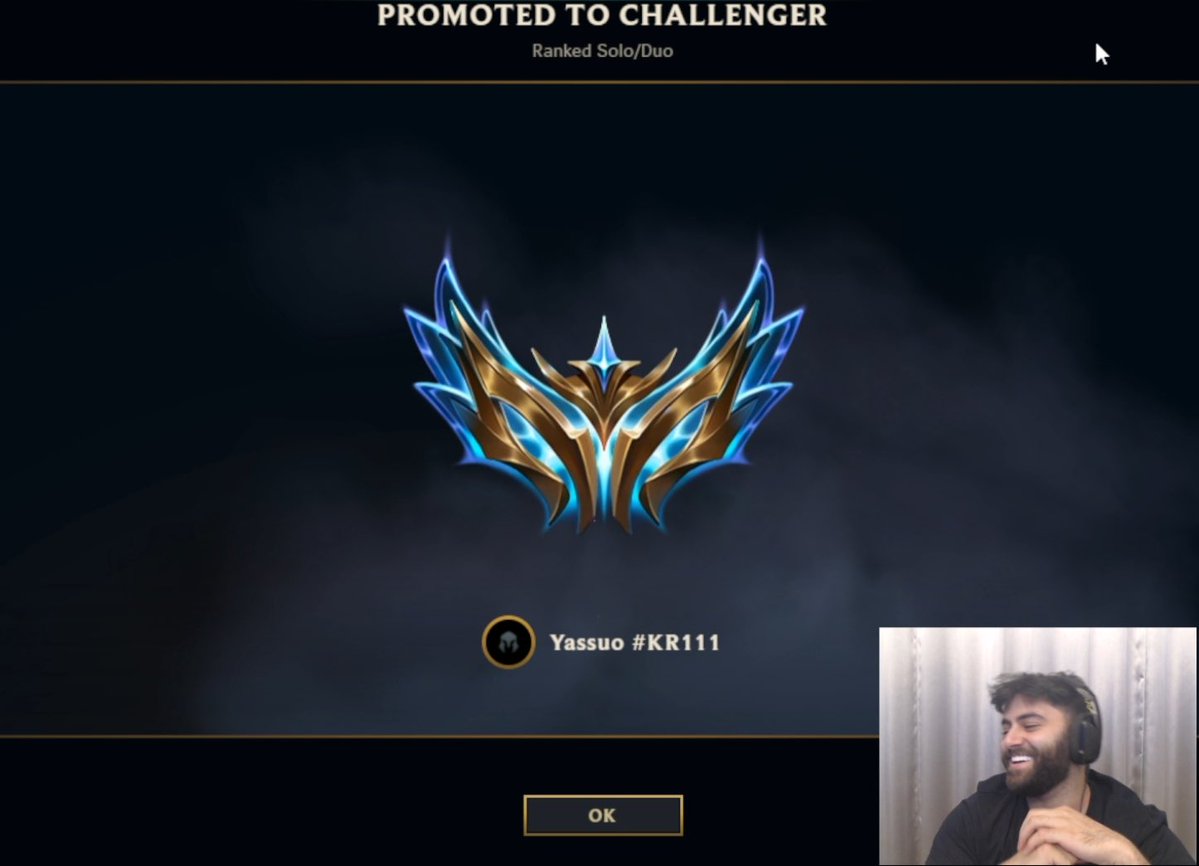 Yassuo's tweet image. KR CHALLENGER
UNC STILL GOT IT