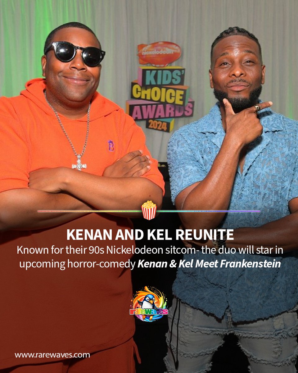 RarewavesCom's tweet image. IS IT TRUE??? MMMMMHMMMMMMMM

The duo who shot to fame on Nickelodeon in the mid to late 90s reunite for upcoming horror-comedy KENAN AND KEL MEET FRANKENSTEIN 🧟

as of now we have no idea what it's about

#KenanandKel #NewMovie
#Nickelodeon #ComedyMovies