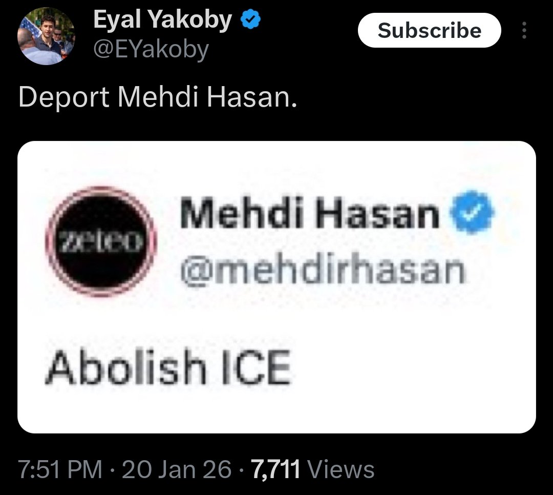 roeiwrites's tweet image. imagine seeing the unimaginable suffering caused by 🧊, reading the stories of their cruelty, watching video after video of their cold disregard for humanity, and thinking opposing their un-American assault is grounds for deportation

Hasbaristas have no shame