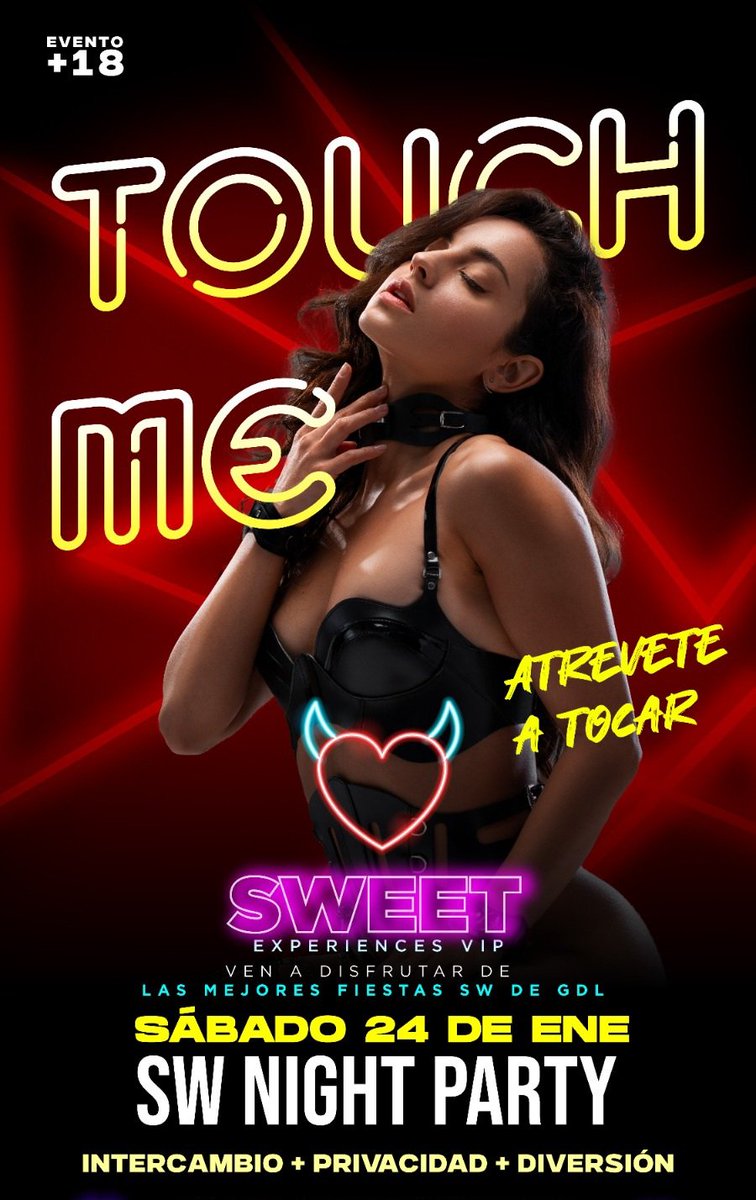 Ahora los fines de semana mas hot seran en un solo lugar dos grandes se unen para tener las noches mas exclusivas y ardientes <a href="/ClubVip57379/">SWEET CLUB VIP (OFICIAL)</a> y <a href="/Enigma_Lust8/">SW Enigma Lust</a> 
Y tenemos dos cortesias para los eventos de este proximo fin de semana
Dinamica comparte aqui una fotografia en sexy