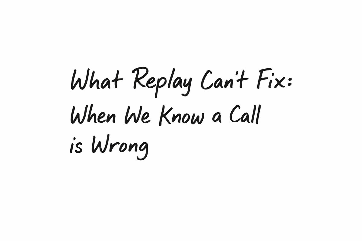 ICP_Project's tweet image. We keep adding replay to get calls right. But what if the bigger issue isn’t technology, it’s honesty?

New post: What Replay Can’t Fix: When We Know a Call is Wrong 

impactfulcoachingproject.substack.com