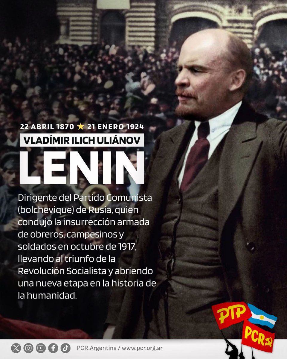 A 102 años de su muerte, los aportes de Vladimir Ilich Lenin cobran fuerza en un mundo marcado por la voracidad imperialista, que empuja guerras, saqueo y miseria en todo el planeta. 

Sus ideas siguen vigentes para quienes, en pleno siglo XXI, aprendiendo de las derrotas del