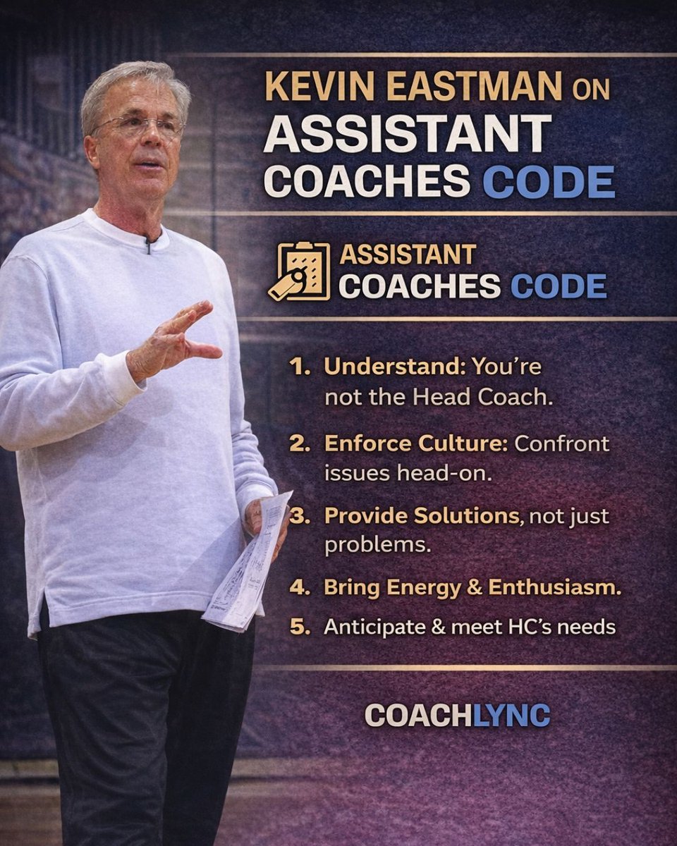CoachLync's tweet image. Assistant Coaches Code 💯