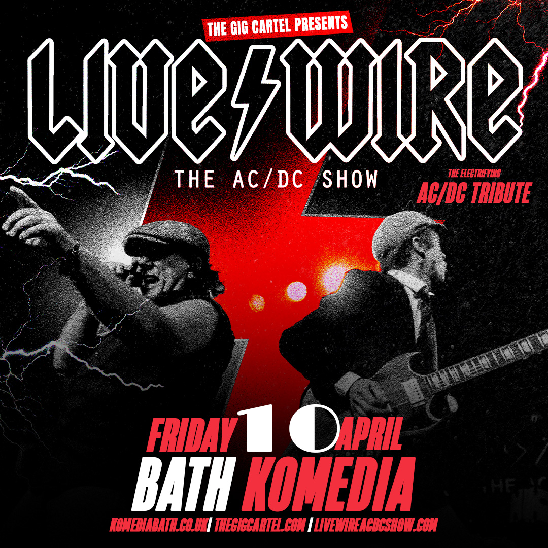 ⚡ Livewire: The AC/DC Show rocks Komedia, Bath on Friday 10th April! All the hits, all the energy — don’t miss it.
👉 bit.ly/Livewire-Bath
#LivewireACDC #BathGigs #LiveMusic