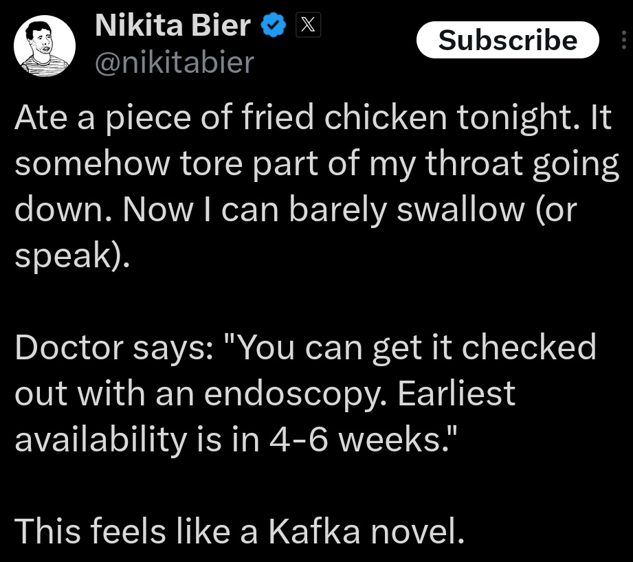 quachelsey's tweet image. This guy can't eat leftovers and gets destroyed eating a piece of fried chicken...what is going on