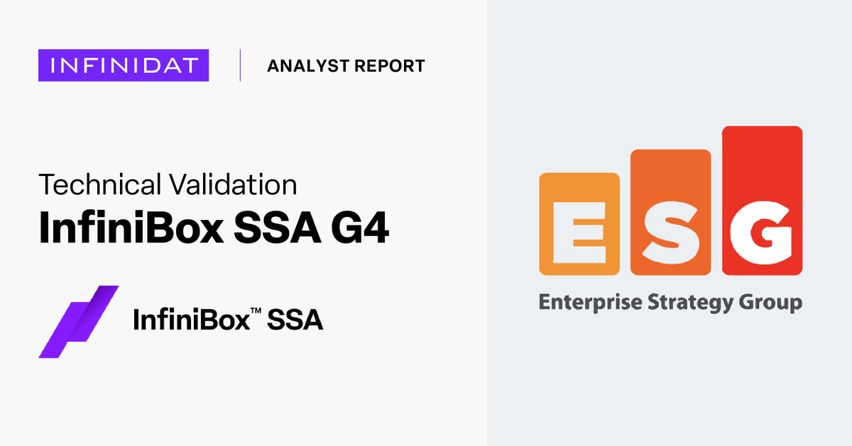 INFINIDAT_EMEA's tweet photo. A deep dive by @esg_global into InfiniBox® SSA G4 validates its ability to:

- Deliver up to 60% higher IOPS &amp; 2.5x bandwidth gains
- Support large-scale workload consolidation w/out sacrificing performance
- Strengthen cyber resilience

Read the report! https://t.co/of4zmhqDKO https://t.co/AJ2bVkjOei