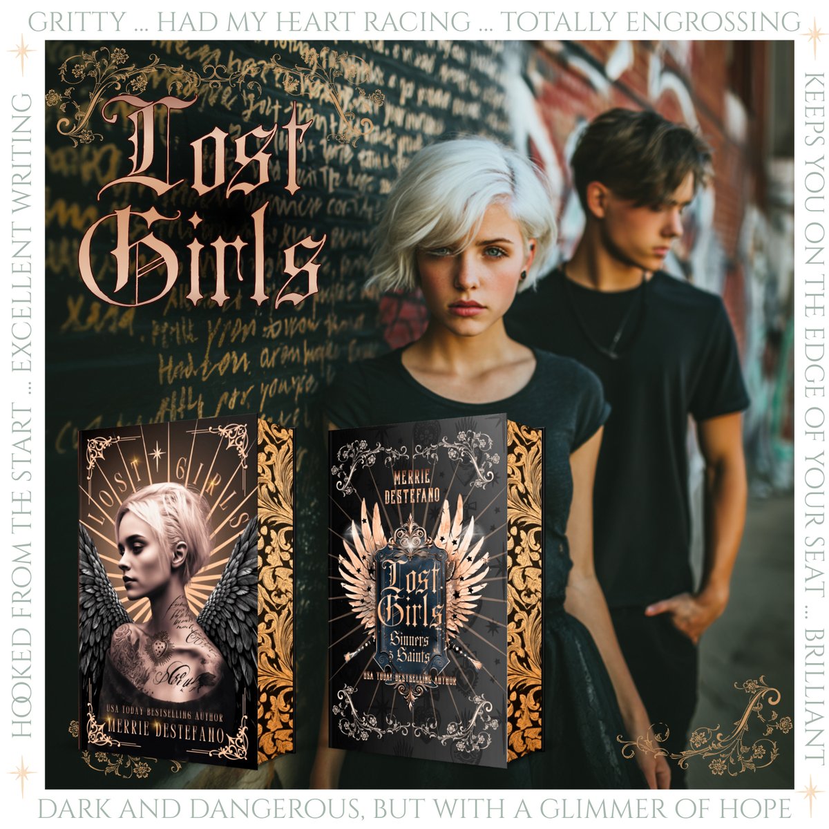 A haunting blend of psychological obsession and found-family loyalty—think Black Swan meets The Outsiders. 

Lost Girls. 

Coming to Kickstarter. 

Because, at some point, we all get lost and need help finding our way home.

kickstarter.com/projects/merri…

#YAMystery #Romance