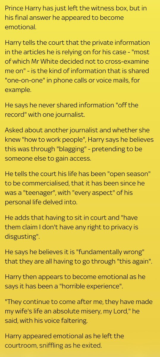 Rebecca English, Katie Nicholl &amp; Charlotte Griffiths’ defence to allegations of UIG is that #PrinceHarry was their “friend” &amp; gave them stories.

Harry—friendly with journalists? 😆😆
Yeah, right. Entirely delusional.

No wonder they seethe every time Meghan says “my husband.”