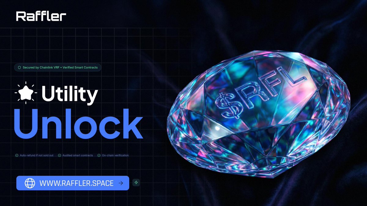 $RFL real utility loading! 🔥

⚡️Use $RFL to create raffles 
⚡️Unlock RWA to raffle your #RealEstate 
⚡️Stake $RFL for profit shares from ticket sales
⚡️Buy a ticket raffle ticket and earn $RFL
⚡️Buybacks from platform profits and Creator fees

High APY staking (up to 1000%) with