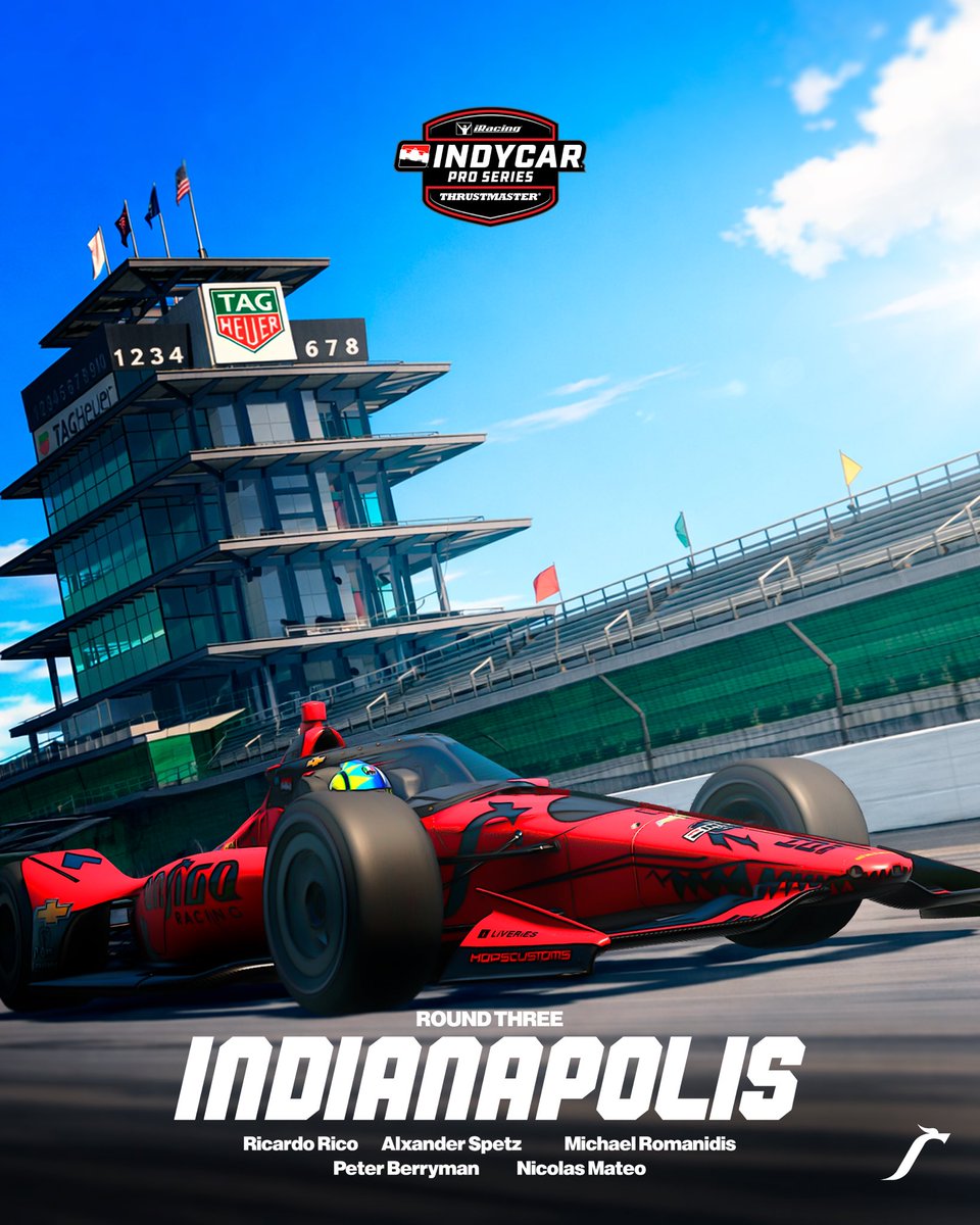 Round 3 of the Indycar Thrustmaster Pro Series heads to the legendary Indianapolis Motor Speedway! 🇺🇸
High speeds, no room for mistakes, and championship points on the line. 🐉

🗓️ 23 January 
⏰ 2 am CET / 8 pm ET