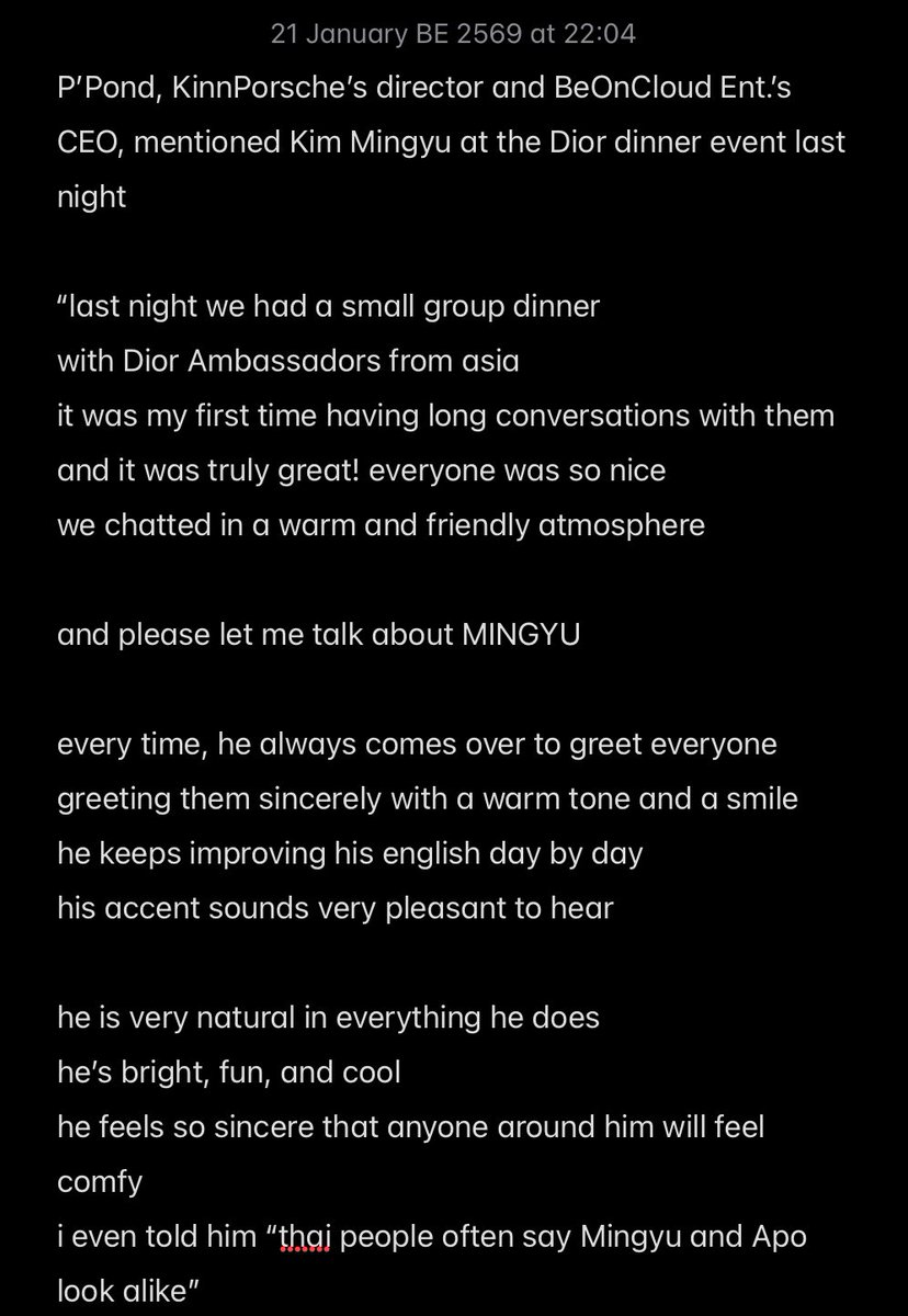 _empttysoul_'s tweet image. P’Pond mentioned Kim Mingyu 🥺

“if anyone likes him, please keep liking him TRUST ME
like him more and more
i really want to see him in an acting project someday
i believe he would definitely be great at it”

#Mingyu #김민규 #민규