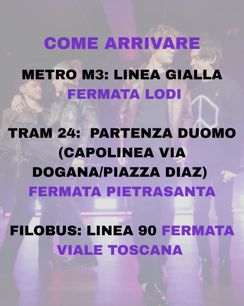 mtmnationitaly's tweet photo. In vista del concerto di Milano โ 2 febbraio, ecco tutte le informazioni utili per raggiungere i Magazzini Generali
Salvate il post e condividetelo con chi viene con voi ๐ค
Ci vediamo sotto al palco โจ
#midnghttilmorning #zachnewbould #conorsmith #shaneappell #masonwatts https://t.co/LFTn3s9xIT