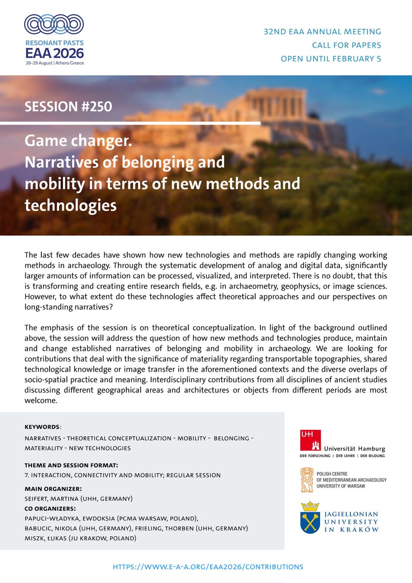 Babucic's tweet photo. You are welcome to contribute and join us at our Session at the #EAA2026 in Athens! @unihh @PCMA_UW @JagiellonskiUni 🙌
 https://t.co/u45gBKshwj https://t.co/gciuvWCx0p