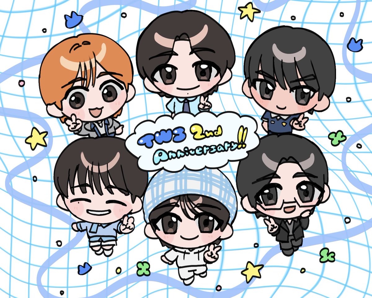 hanjin_usagi's tweet image. TWS 2周年おめでとうー！！🎂🎉✨️

#2026_Sparkling_Days #TWSfanart
#TWS_2nd_Debut_Anniversary