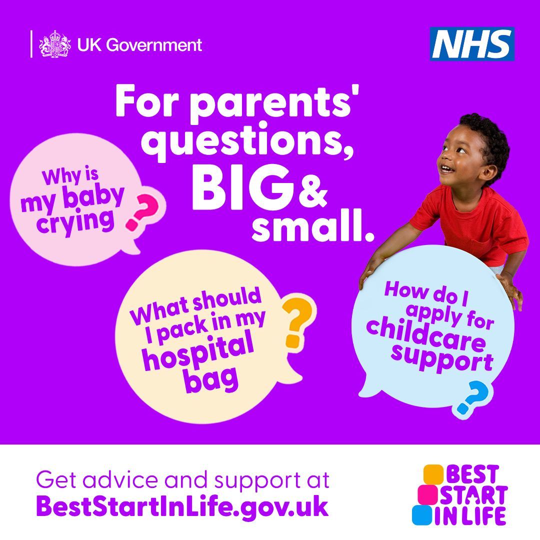 From wobbly steps, to 1st words, to the 1st day at school, Best Start in Life is here to help families at every stage. 👶 🧒 

From pregnancy to childcare, get advice and support for your child’s development. Visit 🔗  BestStartInLife.gov.uk to see the resources!