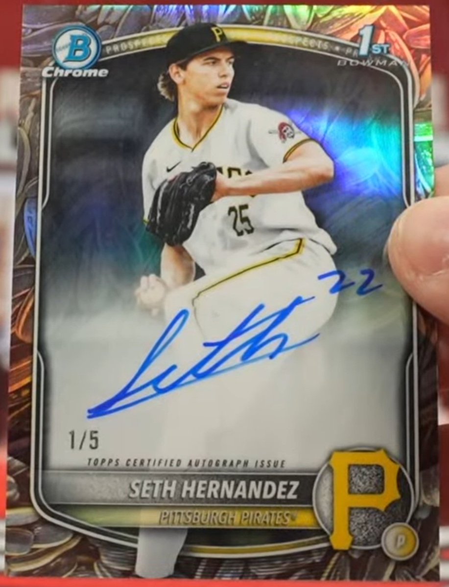I really can't believe it...
KonnorGriffin's
1stBOWMANSuperfractor...!!!!
I just recently pulled Seth Hernandez's Snack Pack Auto...

This isn't a dream, right?

<a href="/CardPurchaser/">Card Purchaser</a>
#KonnorGriffin
#Superfractor
#topps
#toppsjapan1