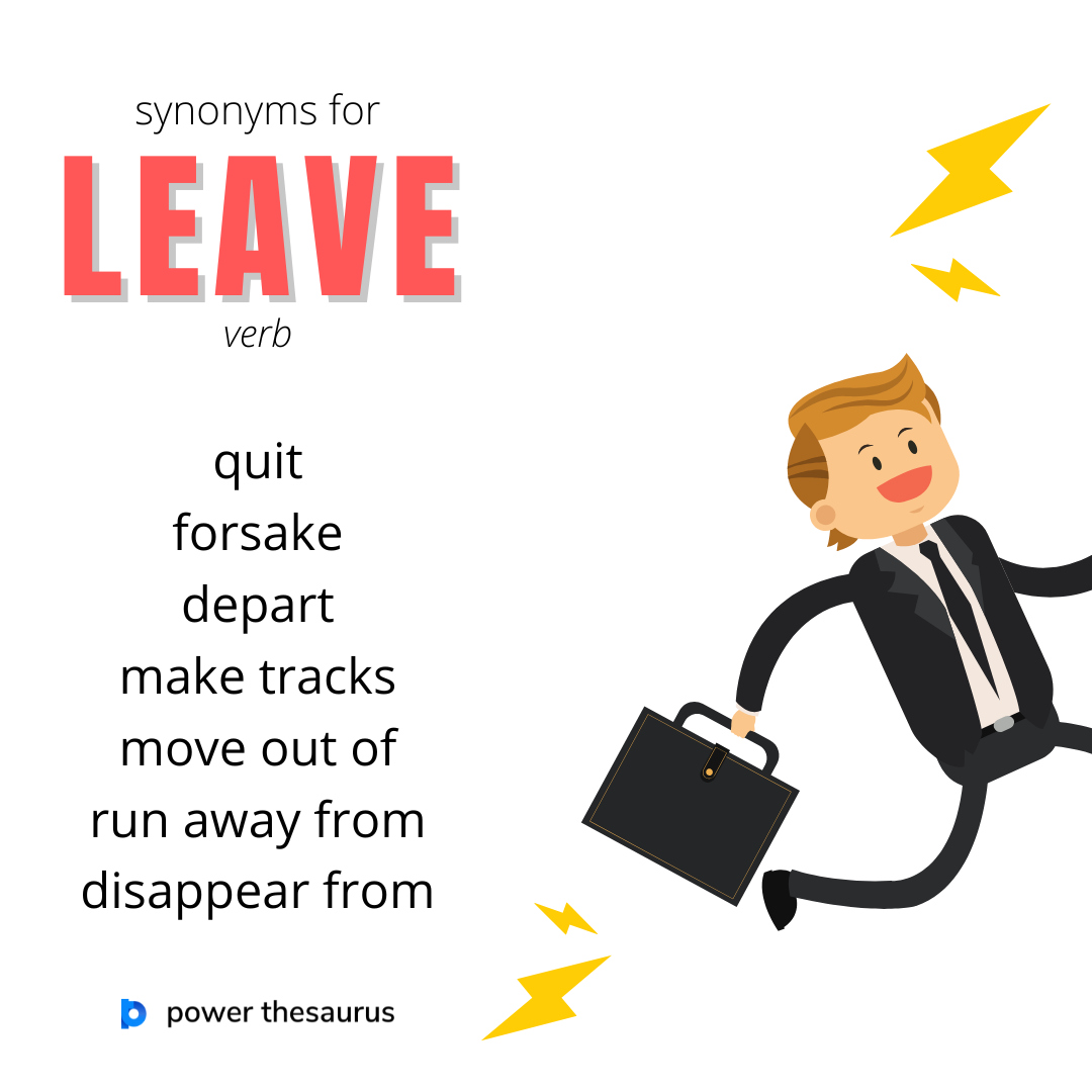 thsr.us/leave

If someone leaves, they go away from a place or stop staying there. It can also mean to let something remain or to stop doing something.

E.g. "He decided to leave the office early because he wasn’t feeling well."

#synonym #thesaurus #learnenglish #ielts