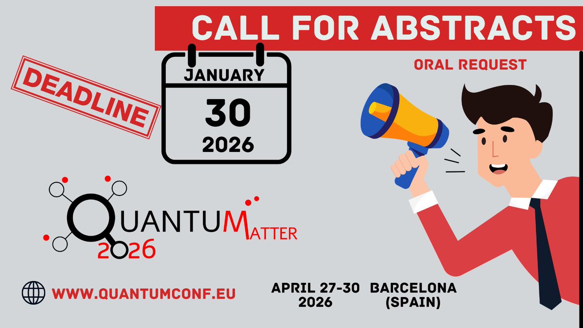 QUANTUM MATTER CONFERENCE tweet media