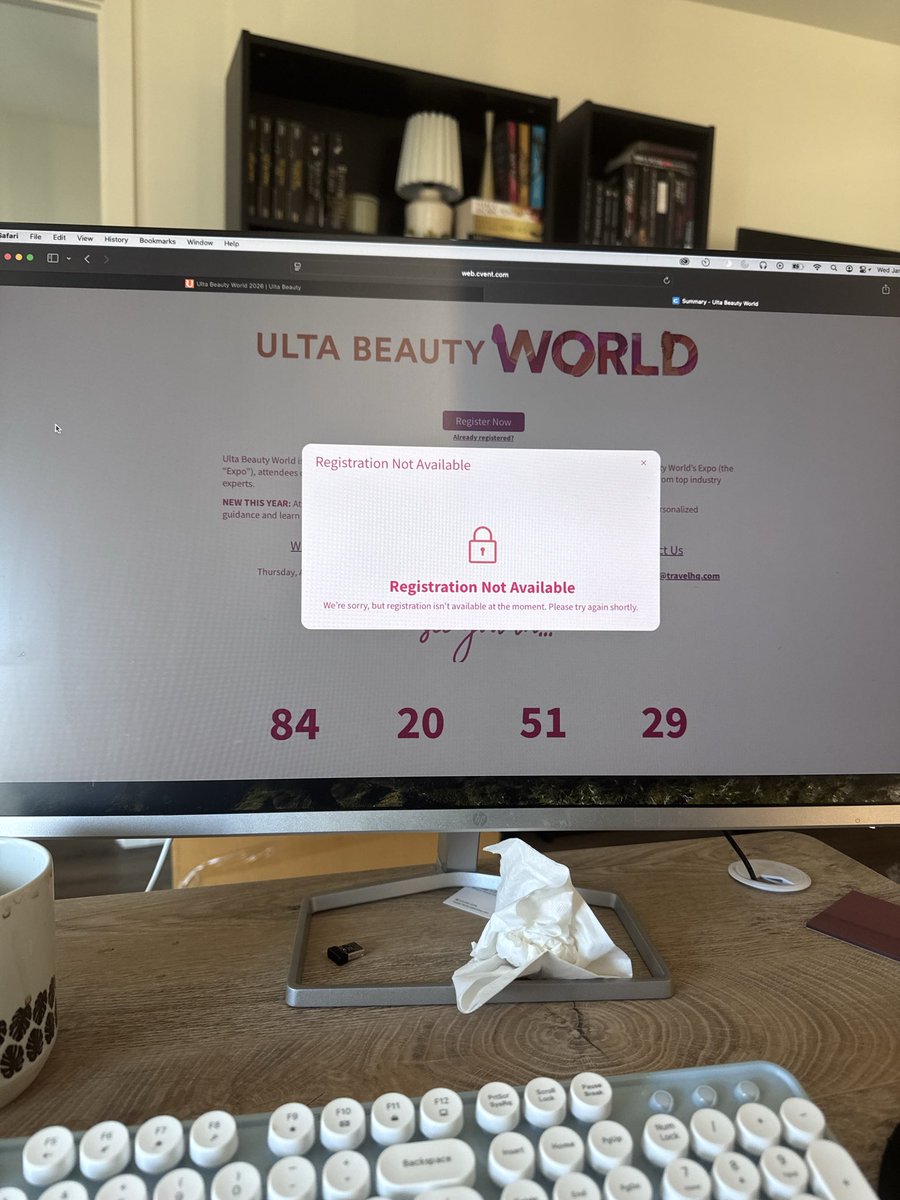 unfortunatejess's tweet photo. HELLO?! @ultabeauty what does this mean?! When were we supposed to register
#ultabeautyworld https://t.co/gKjOq0uwm5