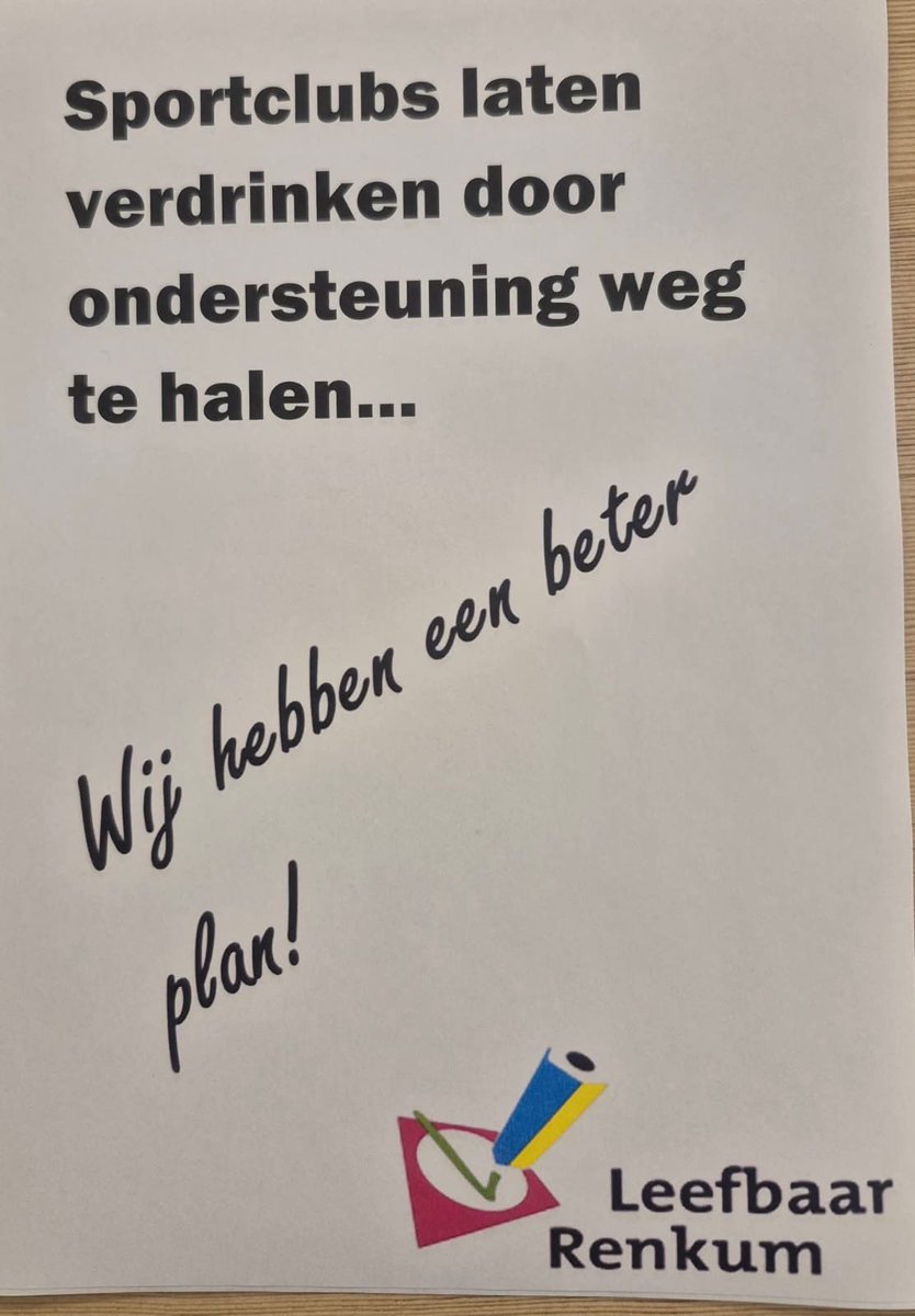 LeefbaarRenkum's tweet photo. Vandaag is onze poster campagne wij hebben een beter plan gestart. Wil je ook een of meerdere posters of ben je ondernemer winkelier restaurant eigenaar en er een ophangen, laat het ons weten. https://t.co/fdbUJKMOAe