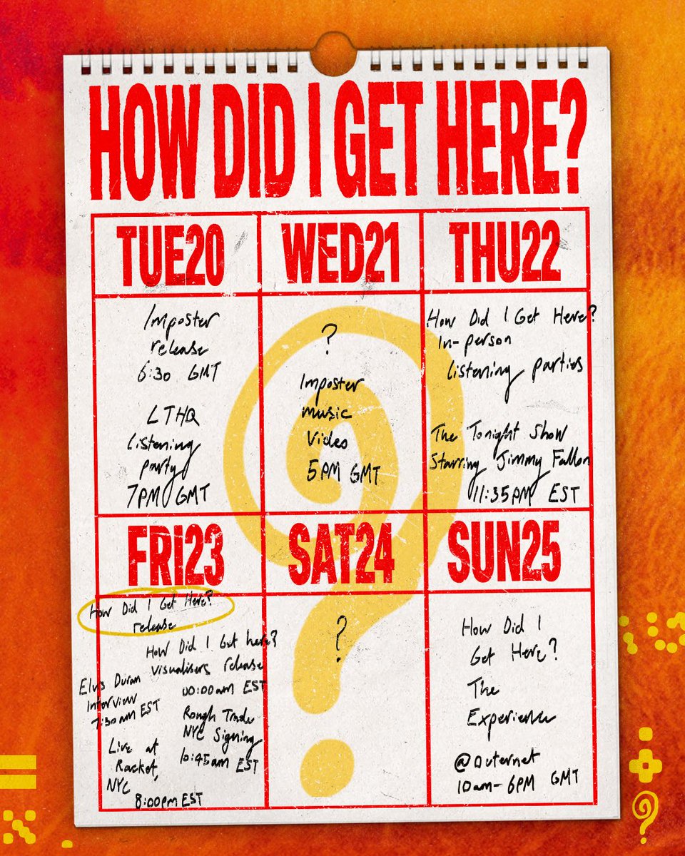KStomska's tweet photo. LTHQ giving us a schedule to make sure we dont miss anything
Two question marks - interesting
#LouisTomlinson #HowDidIGetHere #LT3Promo
📷 LTHQ https://t.co/XNw2wCjDLi