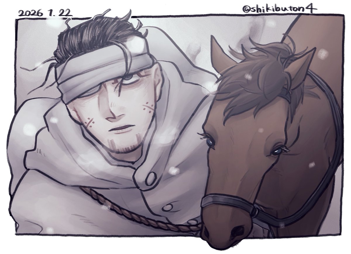 おめでとう㊗️🎉🎊🐴
#尾形百之助生誕祭2026
#尾形百之助誕生祭2026