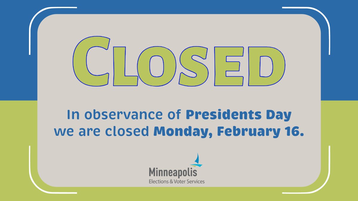 Minneapolis Elections & Voter Services tweet media