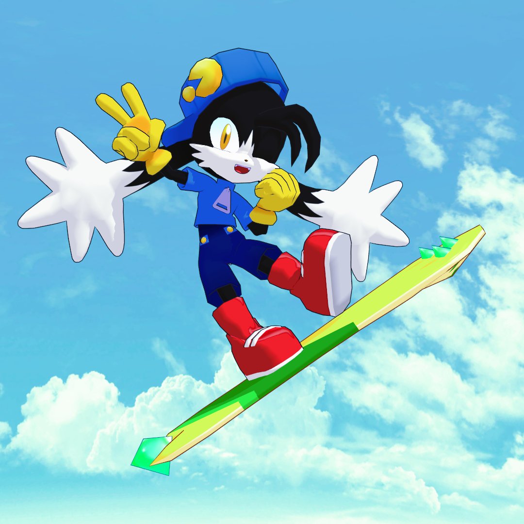 🍃 STEPPING WIND🍃 I decided to revisit my Klonoa board model I