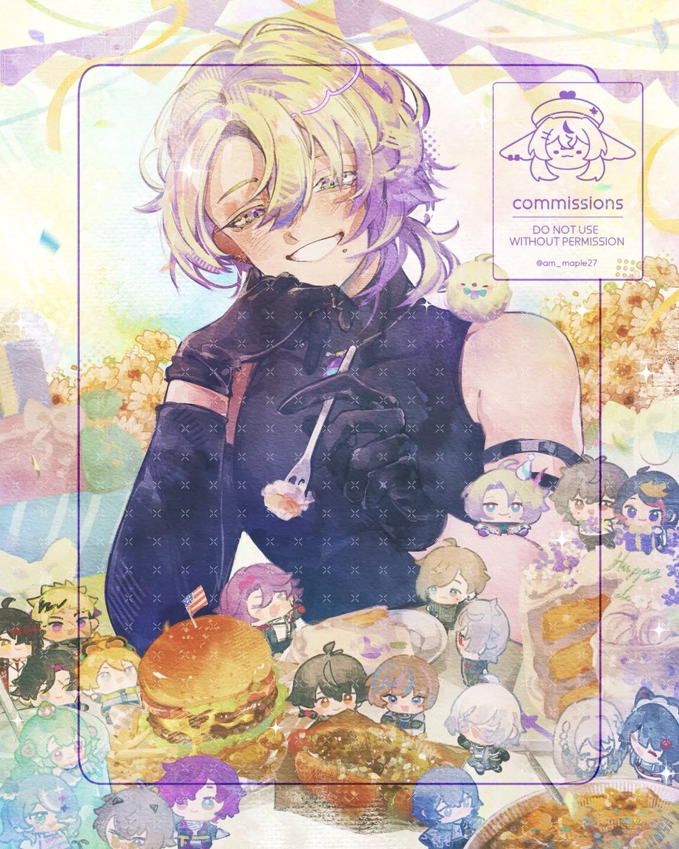 kneclaw's tweet photo. happy birthday claude💜

birthday comm done by the amazing @am_maple27 🤍 thank you for all the comfort and laughter from the past few years! may all your trials end in bloom, and may this year treat you kindly and with a lot of growth opportunities🧪

 #cakemark2026 https://t.co/gxNhsrXpNw