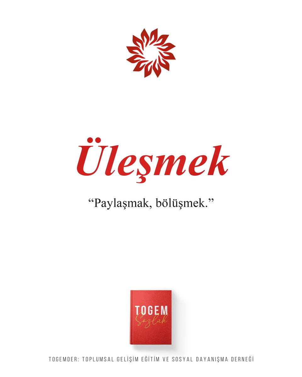togemder's tweet image. 📚#TogemSözlük

📖 Üleşmek: Paylaşmak, bölüşmek.

❤️#İyilikKalpteGizli
