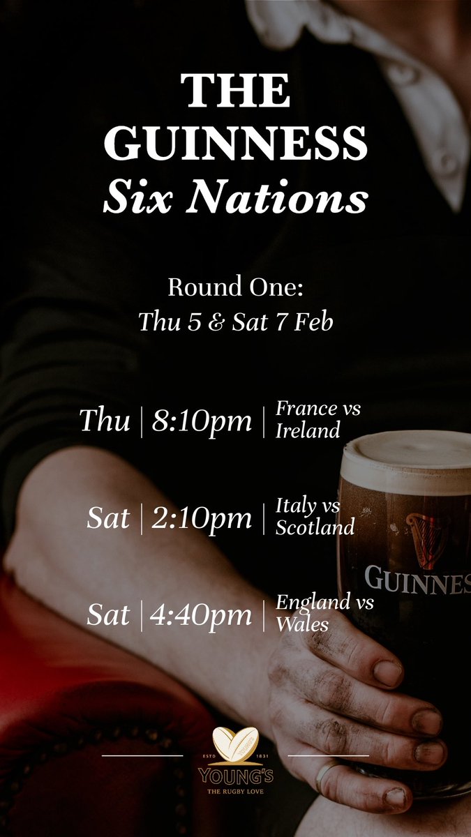 With Six Nations only being 2 weeks away, it's time to lock in your plans 🏉🍺
Rugby, pints &amp; atmosphere - see you at the bar! 

#sixnations #rugby #pub